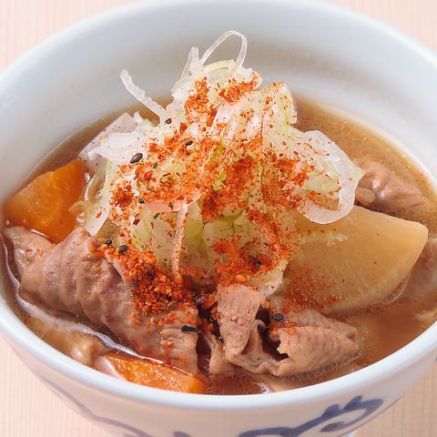 自家製もつ煮込み