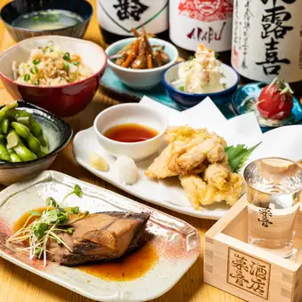 【銘柄の純米酒が楽しめる!2時間セルフ飲み放題!】「菜音酒店」贅沢コース 6600円(税込)