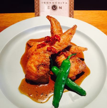 Sweet and spicy fried chicken wings