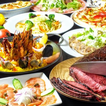 【学生限定】唐揚げ/パスタ/チーズナン シュラスコ付2時間食べ飲み放題9品コース2480円(税込)♪