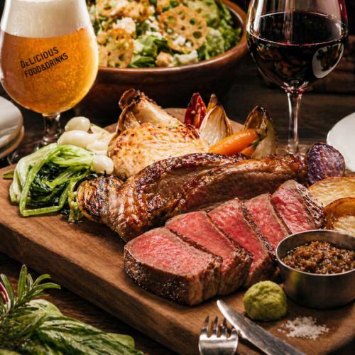 自慢の肉バル料理が勢ぞろい◎