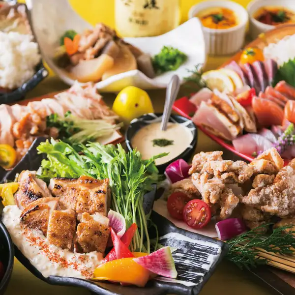 おすすめ『定番宴会コース』ローズマリーチキンなど含7品 2時間飲み放題付 5500円⇒4500円