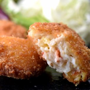 Crab claw cream croquette