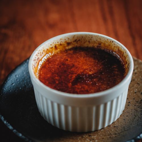 Manager's recommendation Brulee-style pudding