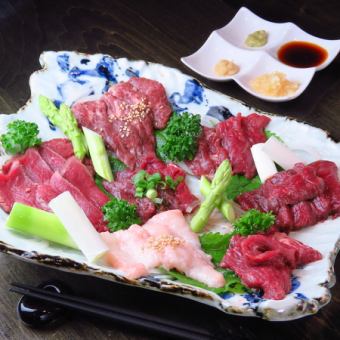4 kinds of horse sashimi sent directly from Kumamoto 5478 yen (tax included)