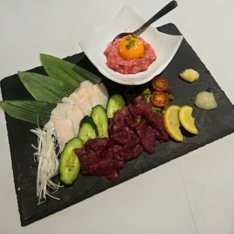熊本馬刺し盛り合わせ