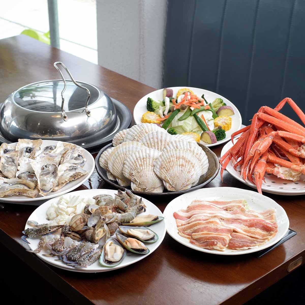 There is an all-you-can-eat course using fresh seafood!