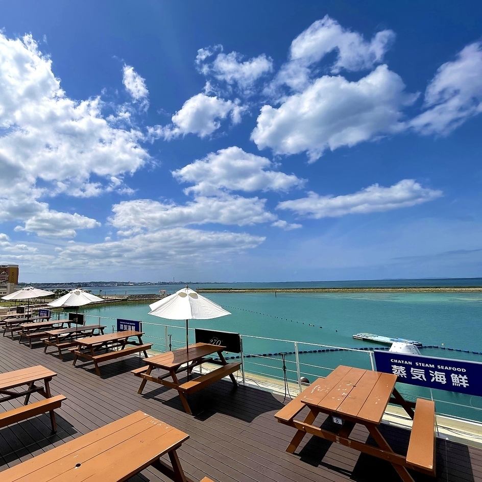 [Chatan / Mihama] A healing space with a superb view of the ocean! Up to 250 people can be reserved.