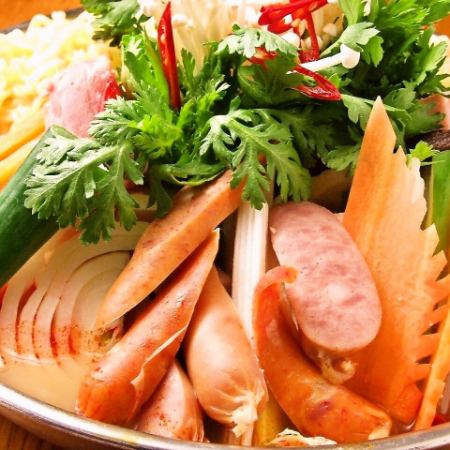 「宴會A套餐」厚片日本豬肉五花肉或韓式火鍋套餐（2人起/無限暢飲）