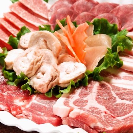 「연회 코스 C」엄선 일본 돼지의 산겹살 5종 또는 선택할 수 있는 한국 냄비 8종!(음방 가능)
