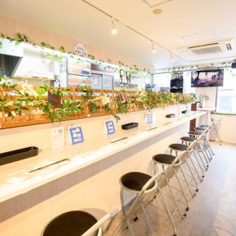 おひとり様から大歓迎カウンター席