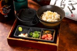 ● 明太子とピリ辛高菜茶漬け