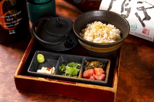 ● 明太子とピリ辛高菜茶漬け