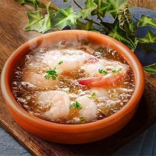 海老のアヒージョ