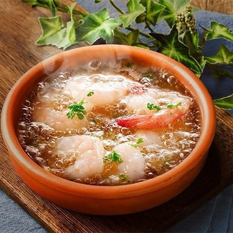 海老のアヒージョ