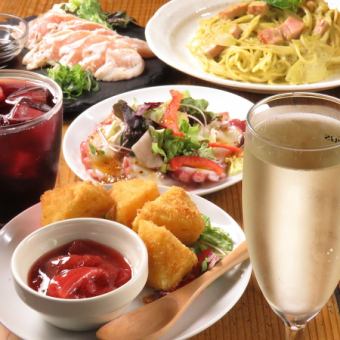 [3H all-you-can-drink included] For those who want to eat plenty of roast beef and popular shrimp frites...! ≪6 dishes in total≫ 4,500 yen