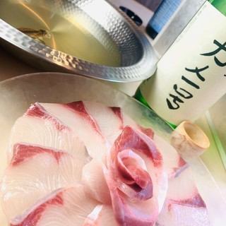 [Includes 2 hours of all-you-can-drink] Course to enjoy delicious Toyama foods such as yellowtail shabu and pork shabu! 6 dishes in total, 5,500 yen (tax included)
