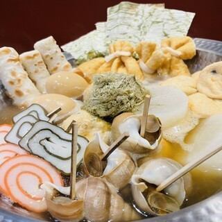 [Limited time only] 2 hours all-you-can-drink included! Toyama-style oden with plenty of yam konbu and assorted Toyama sashimi course♪ 4,000 yen (tax included)