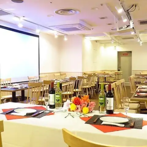 Private rentals available for up to 80 people! Projector, microphone, sound system, etc. are available free of charge!