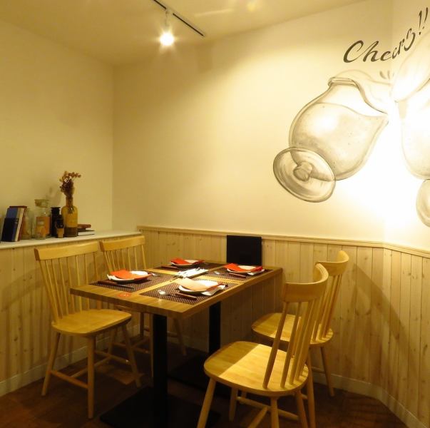 Enjoy your meal in a calm and stylish atmosphere away from the hustle and bustle of Shin-Yokohama ♪ Please use it for birthdays, anniversaries, dates, family celebrations, etc. for 2 people.