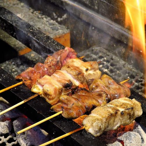 Take the time and effort of each one, so delicious skewers