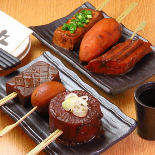 Oden skewers ~ The umami that is soaked up to the core over three days in the preparation ~