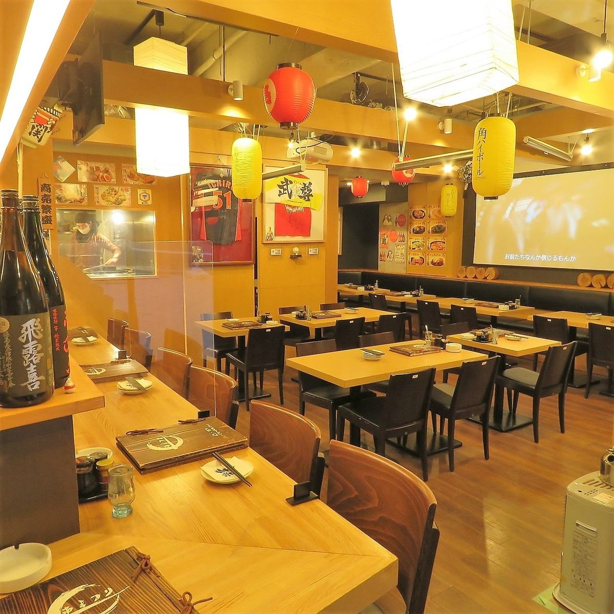 貸し切り◎広々店内は貸し切り可能！！大規模宴会ならここ