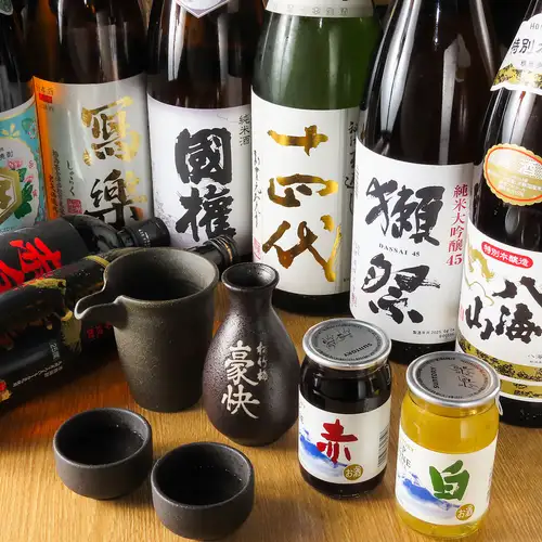 料理に合うお酒が勢揃い