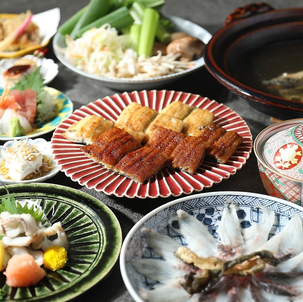 完全個室完備◎京風情漂う老舗うなぎ料理の名店の味を堪能できる