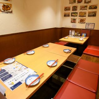 The tatami room that can be used by up to 10 people is perfect for various banquet scenes!