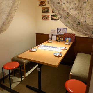 A semi-private room where you can enjoy yourself without worrying about the surroundings is popular♪