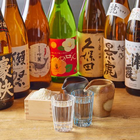 豊富な酒造から厳選した名酒たちをあつめました！お食事に合わせてお楽しみください◎