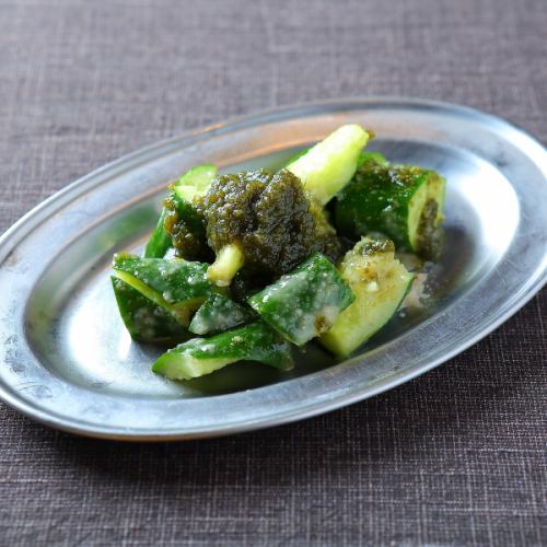 きゅうり青唐辛子和え