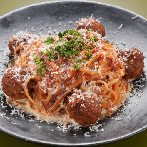 Homemade Meatball Pasta -ホームメイドミートボールパスタ