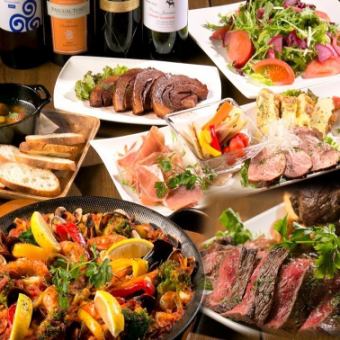 For farewell and welcome parties! [Very popular! Meat platter plan] High-quality prosciutto and 4 kinds of meat platter! 2.5 hours all-you-can-drink! 10 dishes for 6,000 yen