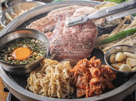 【サムギョプサル食べ放題コース】肉も野菜も心ゆくまで♪120分制《2880円(税込)》