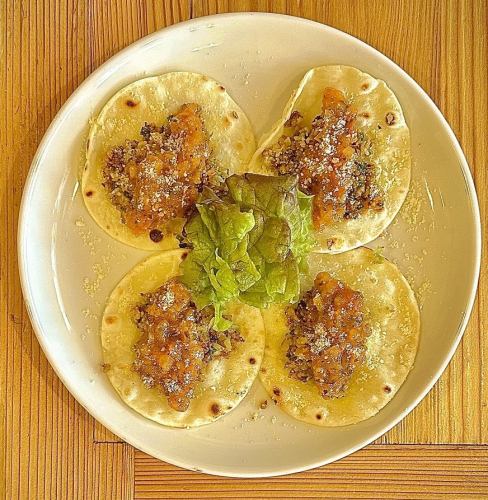 餃子の皮タコス