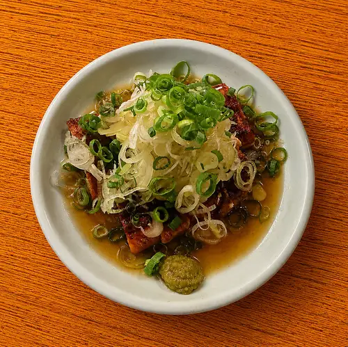 鰻のたたき 自家製 花山椒ぽん酢