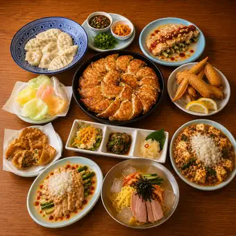 更に【大満喫】”コース”名物『鉄鍋餃子』含むボリューム8品+120分飲み放題付き5000円
