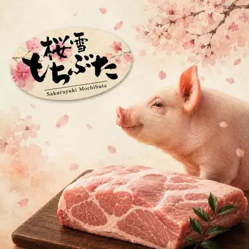 我们以采用优质品牌猪肉——樱花雪麻糬猪肉制作的饺子而自豪！
