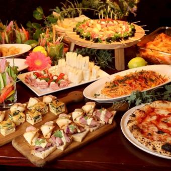 30~45名様[貸切パーティプランB]120分飲み放題付き(お席時間150分)全8品5000円。