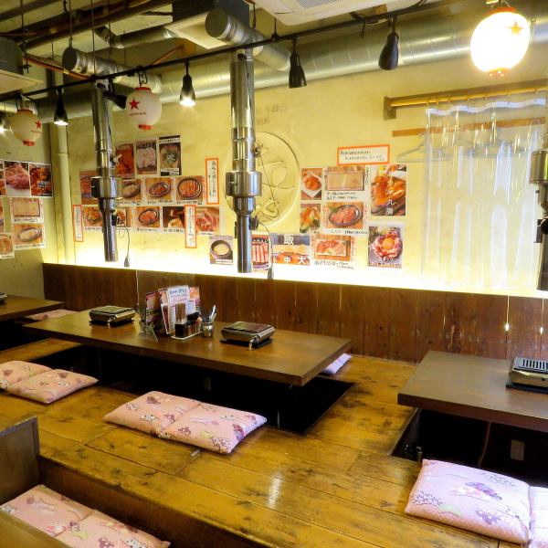 Horigotatsu seats with an outstanding atmosphere.You can stretch your legs and relax! It can accommodate up to 27 people, so it can be used for various banquets and welcome and farewell parties. !If you want to eat delicious meat, come visit us!!