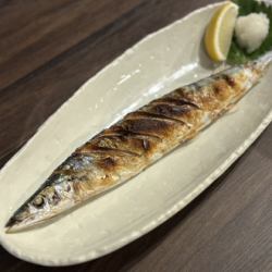秋メニュー　新サンマ塩焼き
