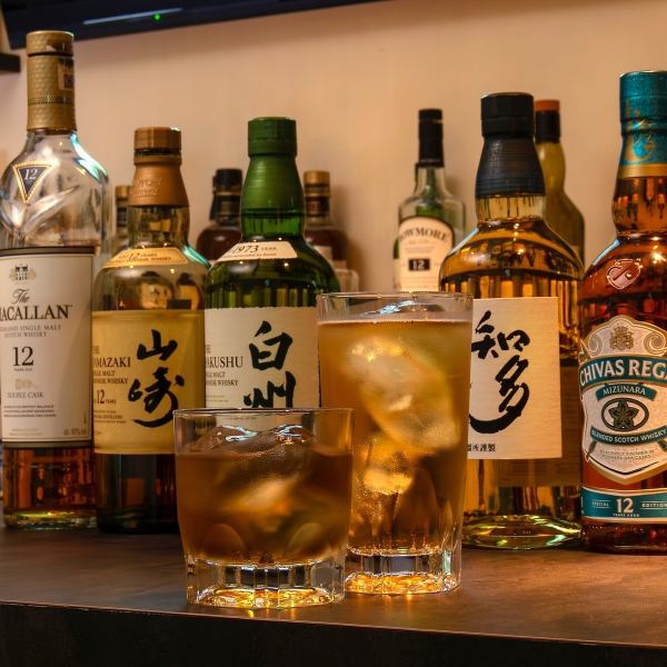 【圧倒的な種類の多さがウリ！】ウイスキー各種◇山崎12年、マッカラン12年などをはじめ35種以上★