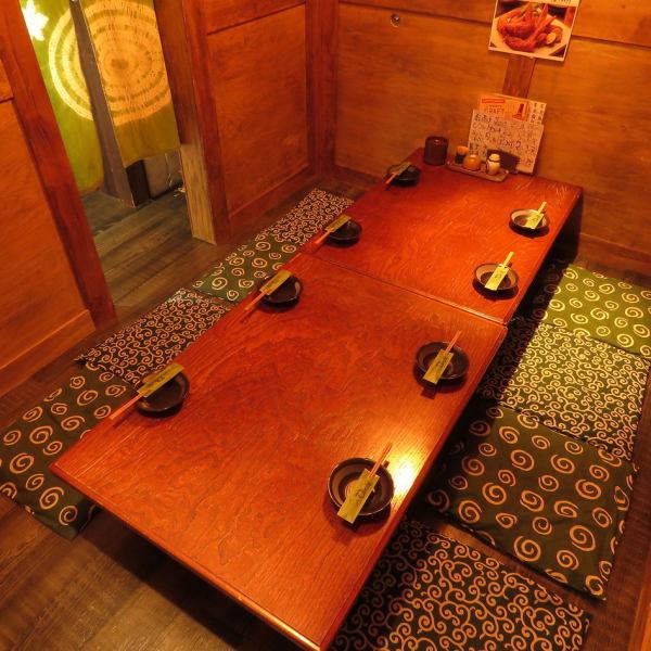 There is a private room that can accommodate up to 9 people ♪ It is a popular seat, so please make an early reservation!