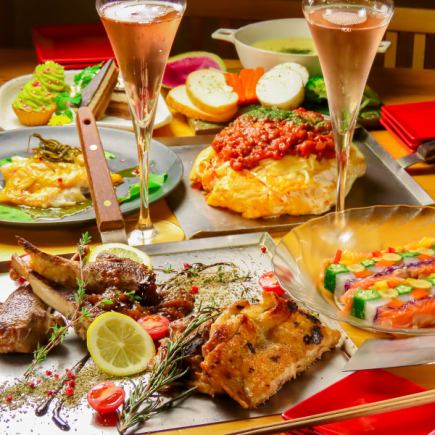 【12월 23.24.25.26 한정】크리스마스 여자회 음료 무제한♪+500엔으로 맥주 첨부로 변경 가능