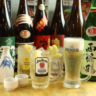 All-you-can-drink single item ★ 1,800 yen ★ Includes about 15 types of Hiroshima local sake ♪