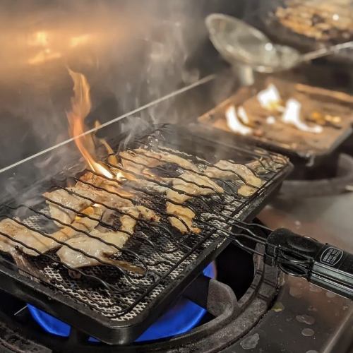 脂の乗ったカマの塩焼き