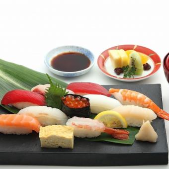 Nigiri sushi set meal