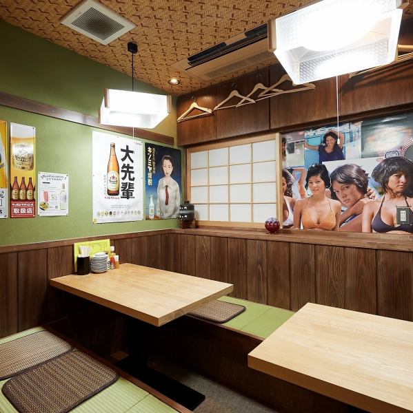 Tatami rooms with a retro atmosphere are also popular.Also great for banquets